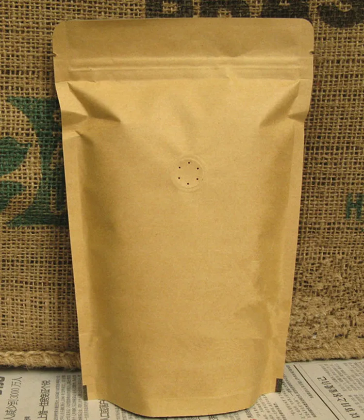 25pcs (100g-1kg) Stand up Kraft Paper Valve Ziplock Bag Coffee Beans Storage Bag One-way Valve Foil Inside Coffee Packing Bags
25pcs (100g-1kg) Stand up Kraft Paper Valve Ziplock Bag Coffee Beans Storage Bag One-way Valve Foil Inside Coffee Packing Bags