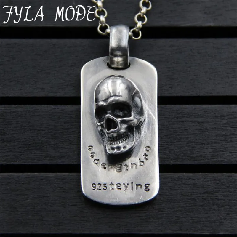 S925 Sterling Silver Steampunk Pendants Gear Rectangle Antique Silver Carved Halloween Skull Pendant 52*21MM 38.70G PBG089
S925 Sterling Silver Steampunk Pendants Gear Rectangle Antique Silver Carved Halloween Skull Pendant 52*21MM 38.70G PBG089