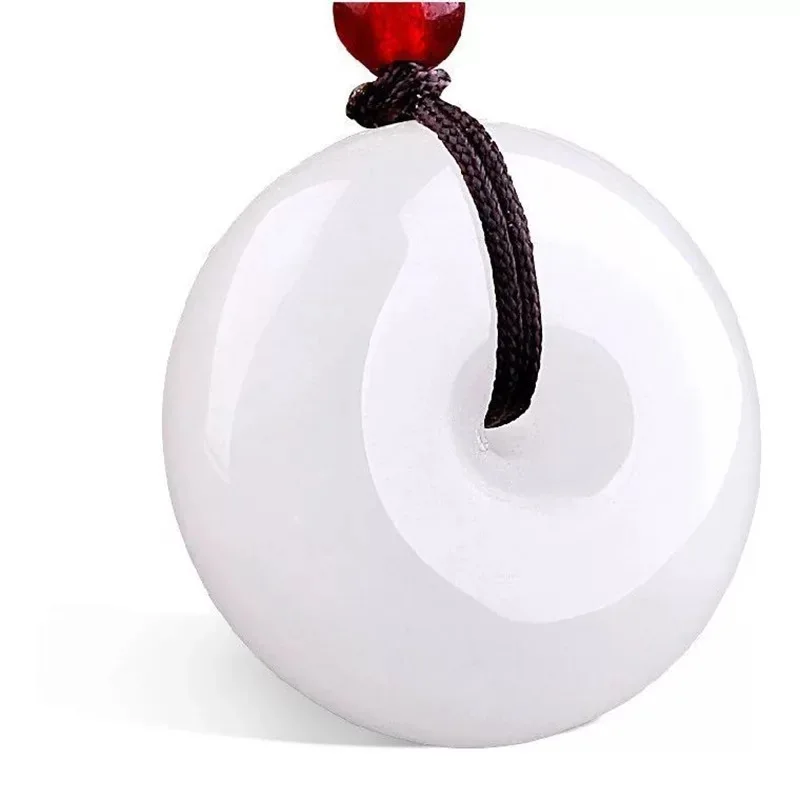 Natural white green jade necklace Real natural White jade Safety buckle pendant Necklace Fashion Jewelry Wholesale and retail
Natural white green jade necklace Real natural White jade Safety buckle pendant Necklace Fashion Jewelry Wholesale and retail
