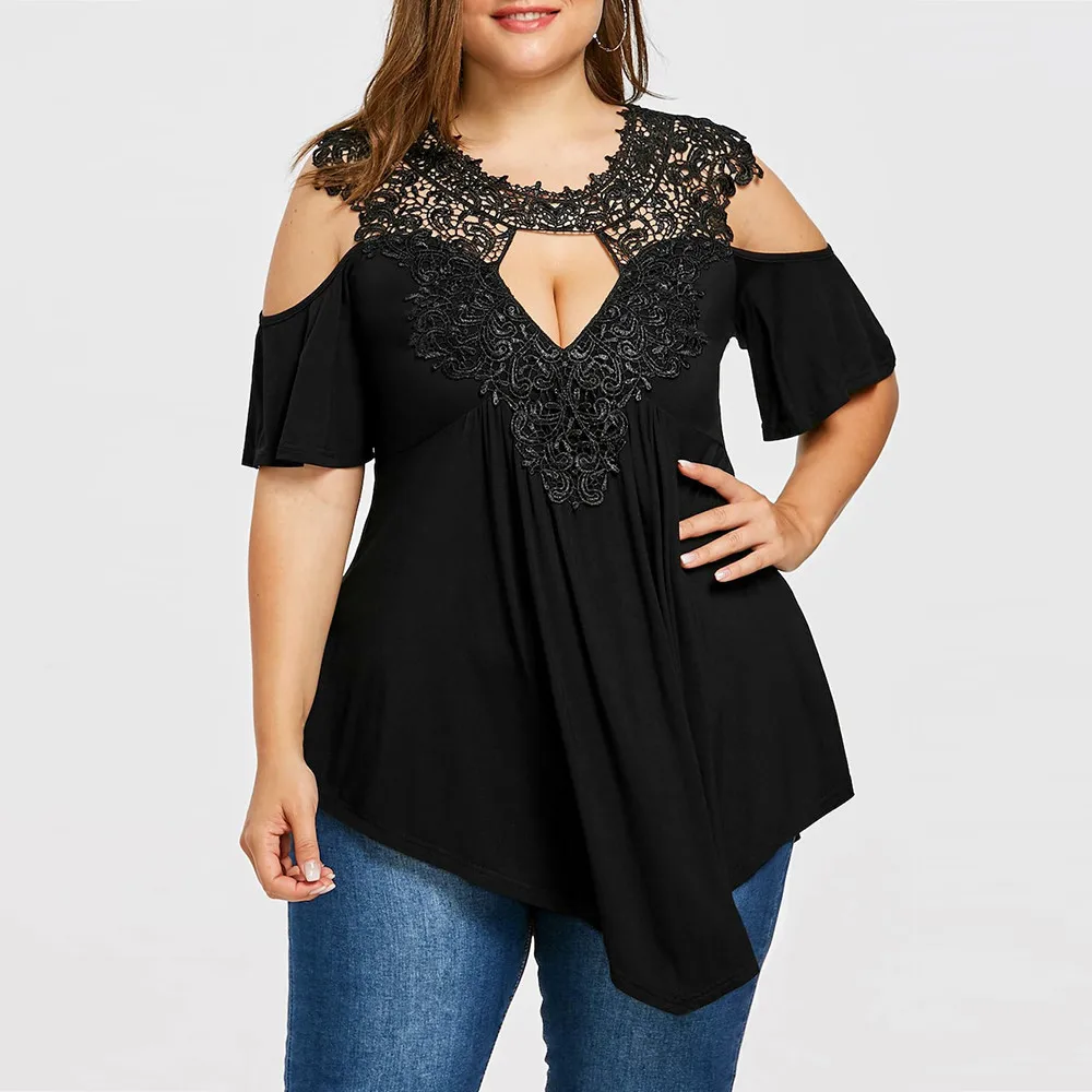 Women Sexy V-Neck blouse Plus Size 5XL Off Shoulder Shirt Female Casual Hollow Pullover shirt Slim Tees large size Tops Clothes
Women Sexy V-Neck blouse Plus Size 5XL Off Shoulder Shirt Female Casual Hollow Pullover shirt Slim Tees large size Tops Clothes