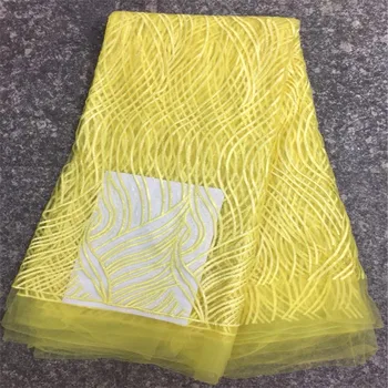 African Lace Fabric 2019 Embroidered Nigerian Laces Fabric Bridal High Quality French Tulle Lace Fabric For Women Dress Yellow
African Lace Fabric 2019 Embroidered Nigerian Laces Fabric Bridal High Quality French Tulle Lace Fabric For Women Dress Yellow