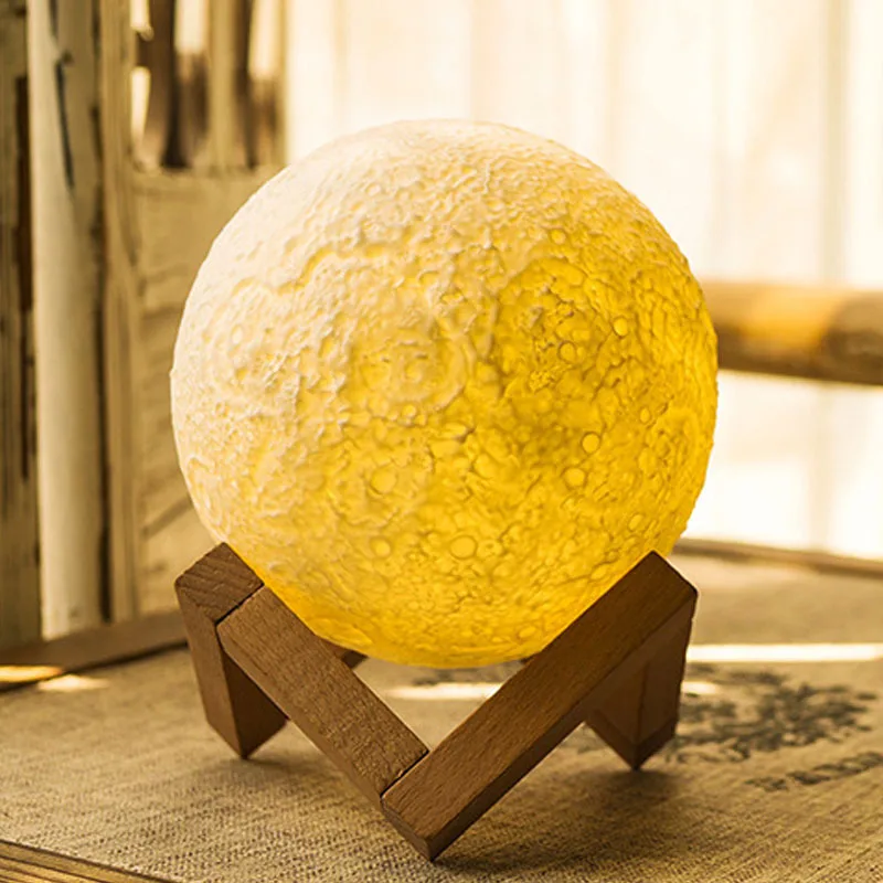 Simulation Moonlight LED Night light 3D Print Moon lamp 3 Color LED Desk lamp Book light Home Decor Creative Birthday Gift
Simulation Moonlight LED Night light 3D Print Moon lamp 3 Color LED Desk lamp Book light Home Decor Creative Birthday Gift
