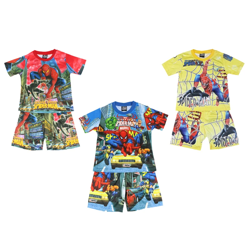 Children Baby Boy Clothing Pajamas Sets Short Sleeve Summer Spiderman Cartoon Print Kid Boys Casual Pajamas Home Sets
Children Baby Boy Clothing Pajamas Sets Short Sleeve Summer Spiderman Cartoon Print Kid Boys Casual Pajamas Home Sets