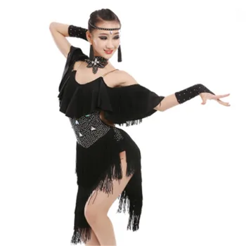 Children Professional Latin Dance Dress For Girls Bright Diamond Frills Fringe Latin Dress Competition Costumes Tango Salsa Wear
Children Professional Latin Dance Dress For Girls Bright Diamond Frills Fringe Latin Dress Competition Costumes Tango Salsa Wear