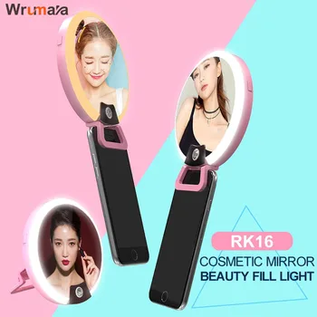Wrumava Makeup mirror phone LED Selfie Ring light Photography Lamp Flash fill Light Cosmetic for iPhone Samsung ipad PC
Wrumava Makeup mirror phone LED Selfie Ring light Photography Lamp Flash fill Light Cosmetic for iPhone Samsung ipad PC