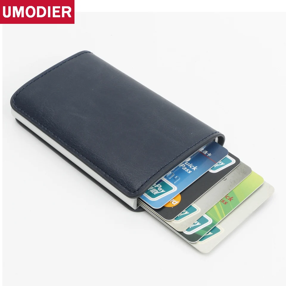 UMODIER RFID Women and Men Credit Card Holder Crazy Horse PU Leather Wallet for Credit Cards Aluminium Business Card Holder Card
UMODIER RFID Women and Men Credit Card Holder Crazy Horse PU Leather Wallet for Credit Cards Aluminium Business Card Holder Card