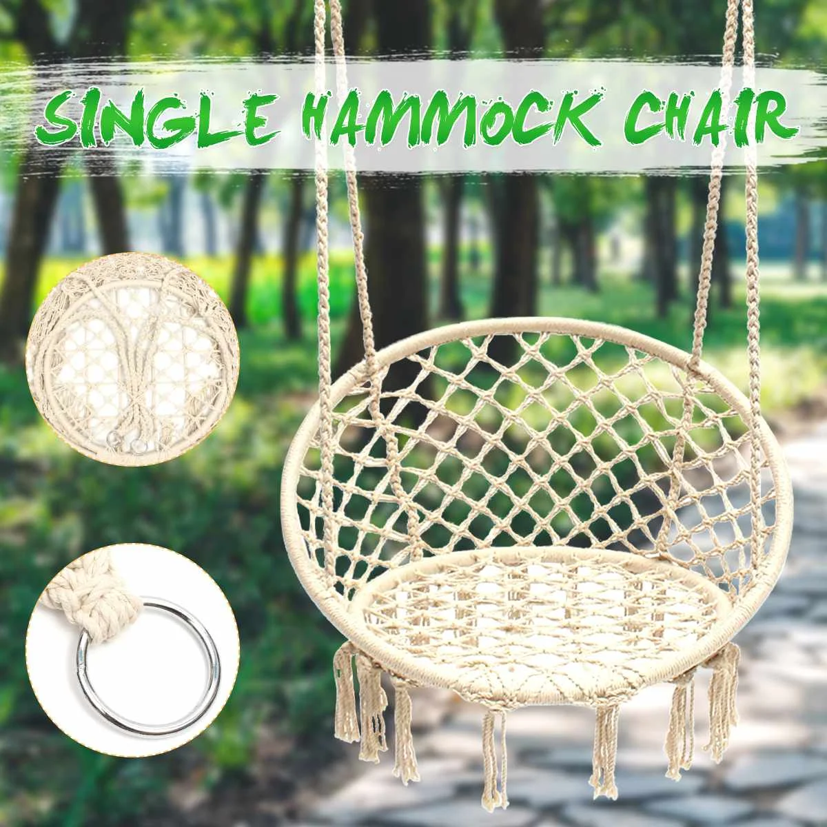 Handmade Knitted Round Hanging Hammock Chair Outdoor Indoor Dormitory Bedroom Baby Kids Hanging Chair Children Swing Home Decor
Handmade Knitted Round Hanging Hammock Chair Outdoor Indoor Dormitory Bedroom Baby Kids Hanging Chair Children Swing Home Decor