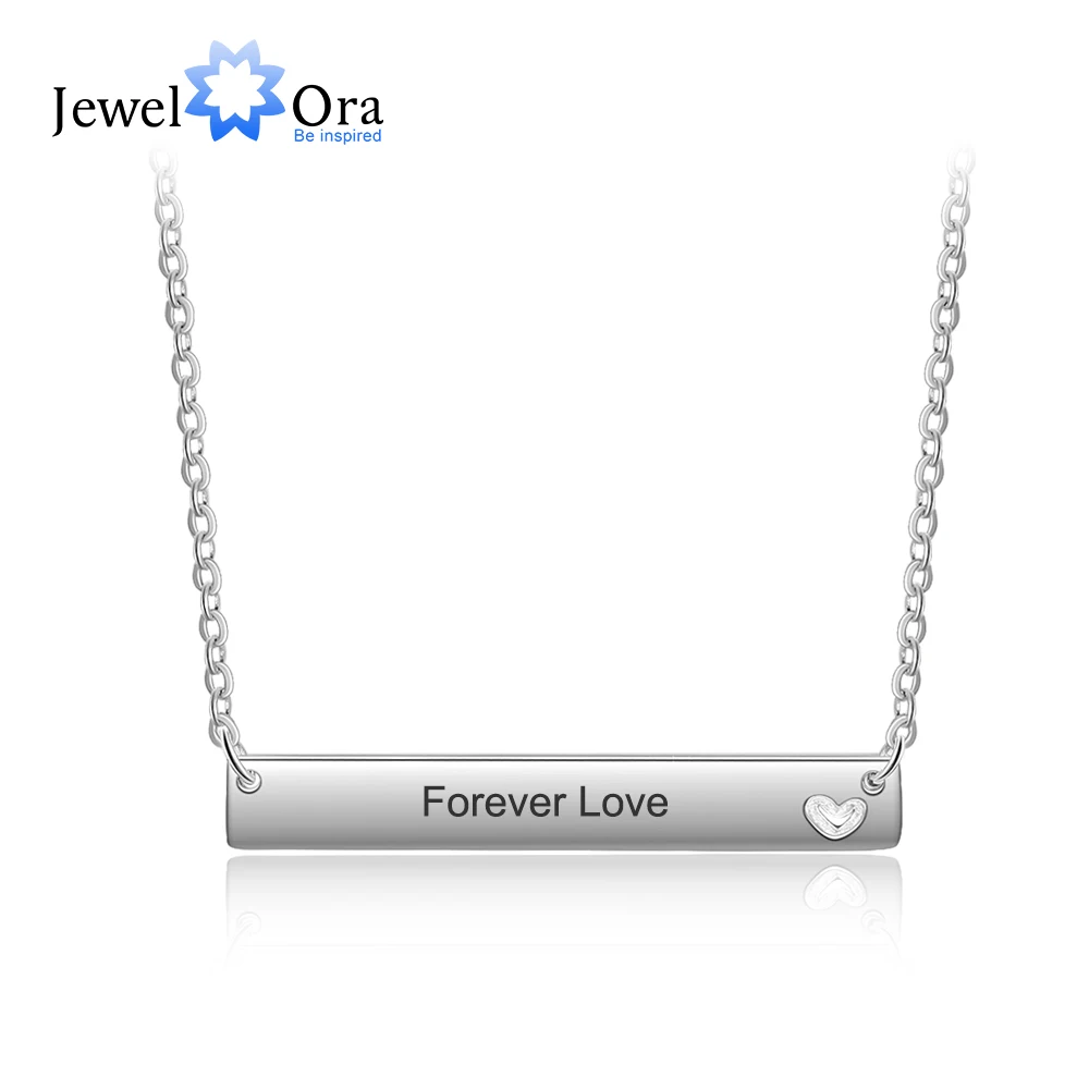 Personalized Name Necklace Strip Shape With Heart CZ Accessorise Copper Necklaces & Pendants (JewelOra NE103158)
Personalized Name Necklace Strip Shape With Heart CZ Accessorise Copper Necklaces & Pendants (JewelOra NE103158)