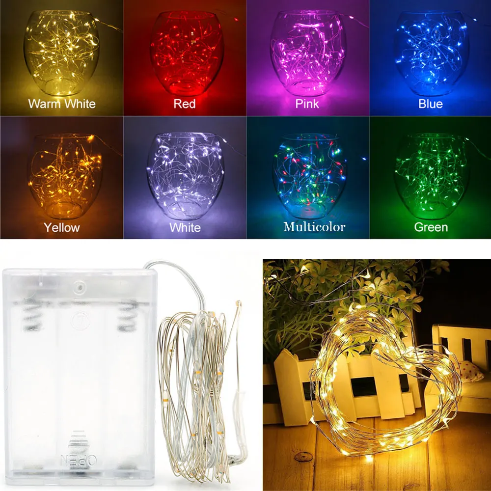 New 3M 30LEDs Copper Silver Wire LED String lights Waterproof Holiday lighting For Fairy Christmas Tree Wedding Party Decoration
New 3M 30LEDs Copper Silver Wire LED String lights Waterproof Holiday lighting For Fairy Christmas Tree Wedding Party Decoration