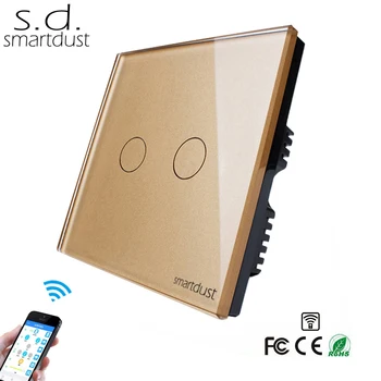 Smartdust UK Wifi Switch EWelink, 2 Gang Remote Control EWelink APP Control Light Switch, Tempered Glass Touch Sensor Switch
Smartdust UK Wifi Switch EWelink, 2 Gang Remote Control EWelink APP Control Light Switch, Tempered Glass Touch Sensor Switch