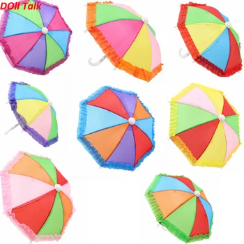 New 8 Colors Rainbow Umbrella Rain Gear For 18 Inch Baby Doll Furniture Accessory CLoth Umbrellas Best Gift
New 8 Colors Rainbow Umbrella Rain Gear For 18 Inch Baby Doll Furniture Accessory CLoth Umbrellas Best Gift