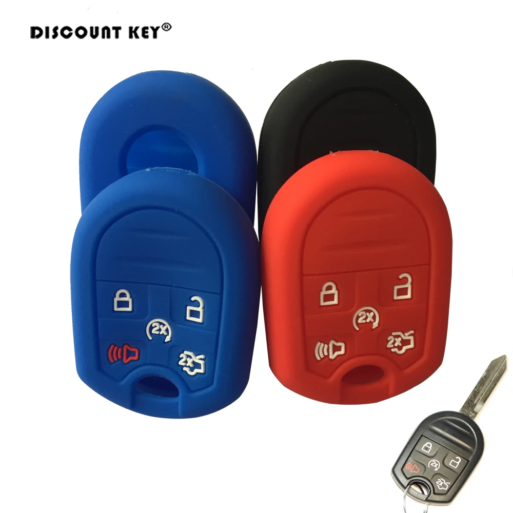 Silicone Car Key Cover For Ford Explorer Flex Taurus Expediton Key Cover 3 Button Remote FOB Key Cover Shell Set Car Accceroies
Silicone Car Key Cover For Ford Explorer Flex Taurus Expediton Key Cover 3 Button Remote FOB Key Cover Shell Set Car Accceroies