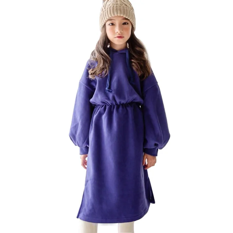 Teens Girls Dress Winter Long Sleeve Hoodie Thicker Warm Cotton Dresses for Large Girls Children's Clothing Kids Clothes
Teens Girls Dress Winter Long Sleeve Hoodie Thicker Warm Cotton Dresses for Large Girls Children's Clothing Kids Clothes