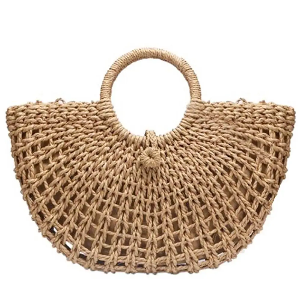 Half Moon Hand Straw Rattan Braided Woven Tote Bag Bohemian Tote Summer Beach Bags Hollow Handbag For Women Female Handbags Tote
Half Moon Hand Straw Rattan Braided Woven Tote Bag Bohemian Tote Summer Beach Bags Hollow Handbag For Women Female Handbags Tote