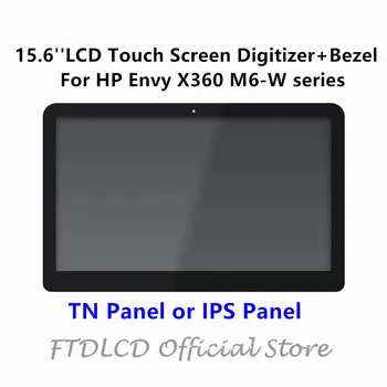 FTDLCD 15.6'' FHD LCD Touch Screen Digitizer+Bezel+Touchboard For HP Envy X360 M6-W series M6-W101DX W102DX W103DX W104DX W105DX