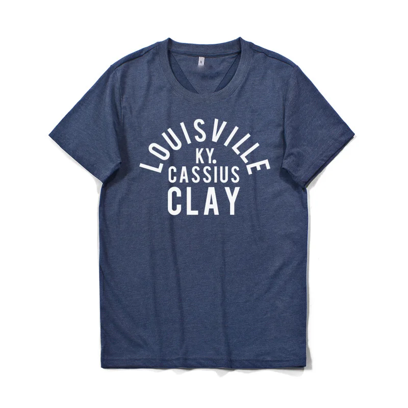 Louisville ky cassius clay Men's Cotton T-shirt Ali Boxing legend short sleeve tshirt o-neck elastic breathable men vintage tee
Louisville ky cassius clay Men's Cotton T-shirt Ali Boxing legend short sleeve tshirt o-neck elastic breathable men vintage tee