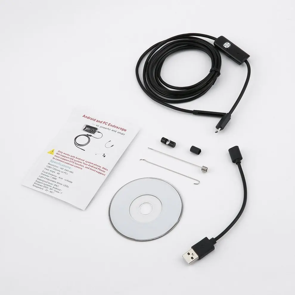 8PCS 6 LED 5.5mm 2M Lens 720P Endoscope Waterproof Inspection Borescope for Android
8PCS 6 LED 5.5mm 2M Lens 720P Endoscope Waterproof Inspection Borescope for Android