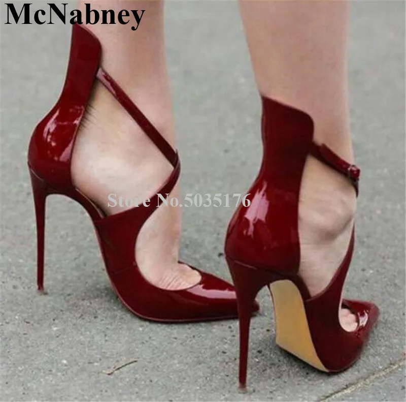 Solid Cross-tied Ankle Strap Buckle Women Shoes New Party Pointed Toe Pumps Stiletto Heel Cover Heel Spring/Autumn Women Shoes
Solid Cross-tied Ankle Strap Buckle Women Shoes New Party Pointed Toe Pumps Stiletto Heel Cover Heel Spring/Autumn Women Shoes