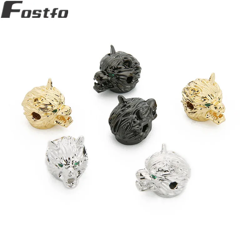 2pcs Animal Wolf Head Beads Charms 2mm Hole With Cubic Zirconia Green Eyes Wolf Pendant For Diy Bracelet Necklace Jewelry Making
2pcs Animal Wolf Head Beads Charms 2mm Hole With Cubic Zirconia Green Eyes Wolf Pendant For Diy Bracelet Necklace Jewelry Making