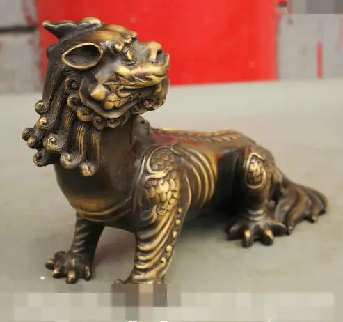 S1371 8" Chinese FengShui Collect Pure Bronze Wealth Unicorn Beast PiXiu Lion Statue discount 30% (C0324)
S1371 8" Chinese FengShui Collect Pure Bronze Wealth Unicorn Beast PiXiu Lion Statue discount 30% (C0324)