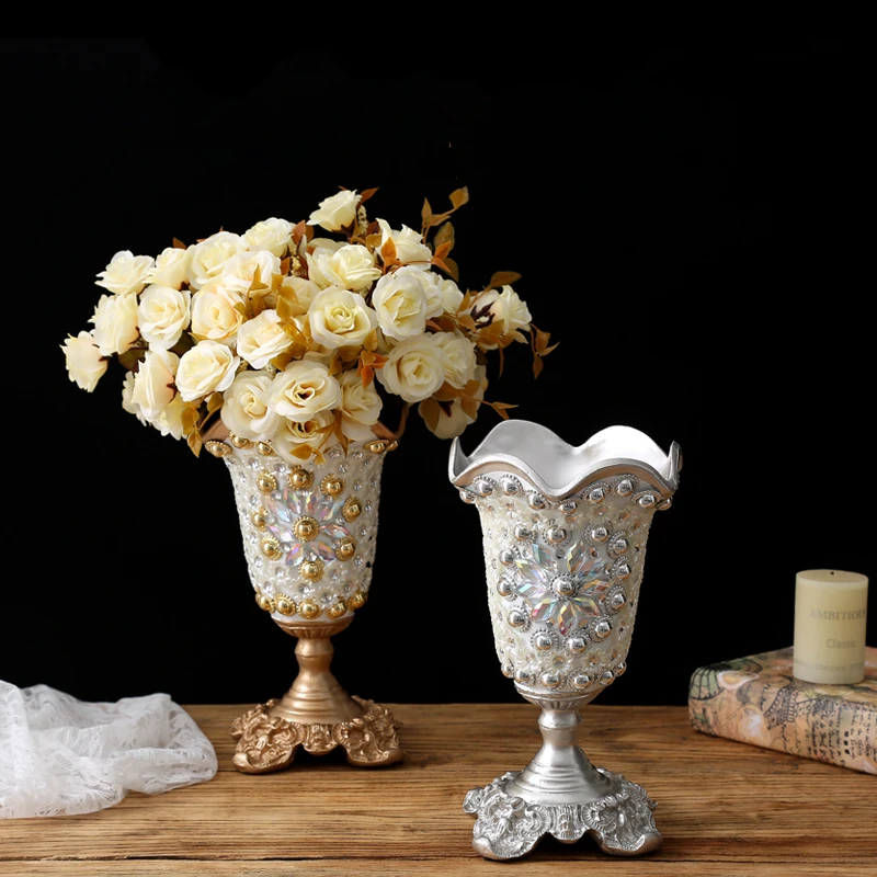 European Resin Diamond Vase+Artificial Flower Set Decor Home Livingroom Decoration Crafts Desktop Fake Flower Pot Vase Ornaments
European Resin Diamond Vase+Artificial Flower Set Decor Home Livingroom Decoration Crafts Desktop Fake Flower Pot Vase Ornaments