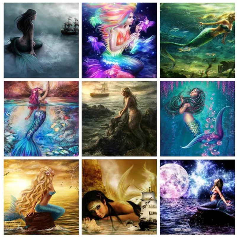 Full Square 5D DIY sailing mermaid diamond painting seaview scenery animal Diamond Embroidery Cross Stitch Mosaic Sticker Gift
Full Square 5D DIY sailing mermaid diamond painting seaview scenery animal Diamond Embroidery Cross Stitch Mosaic Sticker Gift