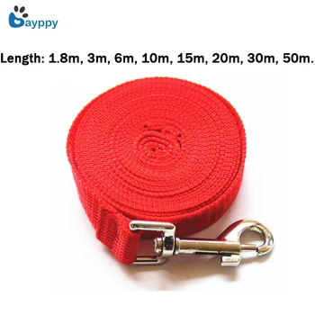 Nylon Dog Leashes 5 Colors 1.8M 3M 6M 10M 20M 30M 50M Pet Walking Training Leash Puppy Cats Dogs Harness Collar Lead Strap Belt
Nylon Dog Leashes 5 Colors 1.8M 3M 6M 10M 20M 30M 50M Pet Walking Training Leash Puppy Cats Dogs Harness Collar Lead Strap Belt
