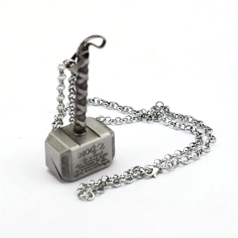HSIC The Avengers Thor Hammer Necklace Movie Jewelry Zinc Alloy Pendant Necklaces For Fans Men Jewelry Wholesale
HSIC The Avengers Thor Hammer Necklace Movie Jewelry Zinc Alloy Pendant Necklaces For Fans Men Jewelry Wholesale