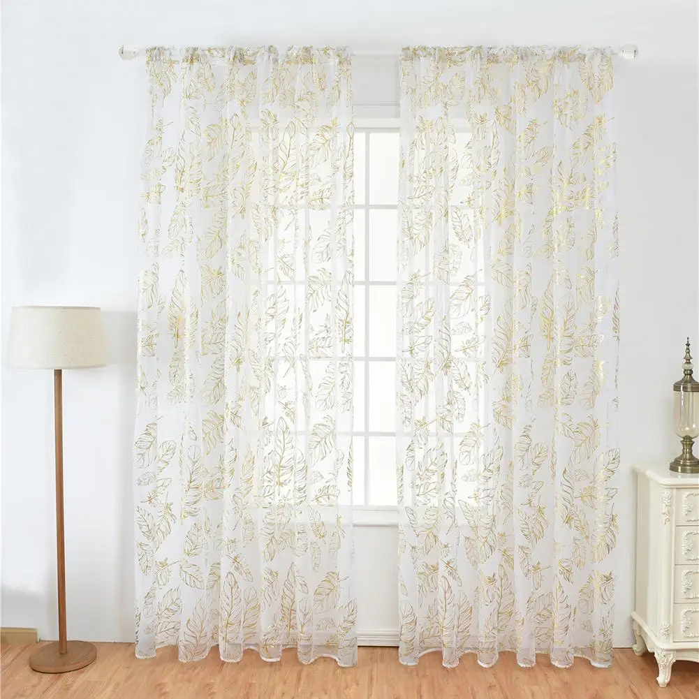 Feather Design Drape Screening Living Room Home Balcony Window Tulle Voile Sheer Curtain Decor
Feather Design Drape Screening Living Room Home Balcony Window Tulle Voile Sheer Curtain Decor