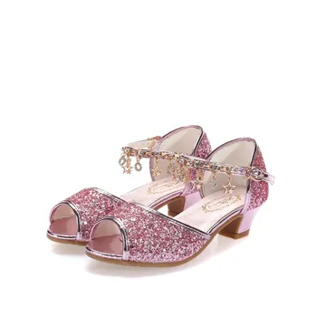 SKHEK Girl High Heels Sandals Pink Dress Sandals Children's Gold Princess Shoes Students Dance Shoes Size 28-37 Kids Sandals
SKHEK Girl High Heels Sandals Pink Dress Sandals Children's Gold Princess Shoes Students Dance Shoes Size 28-37 Kids Sandals