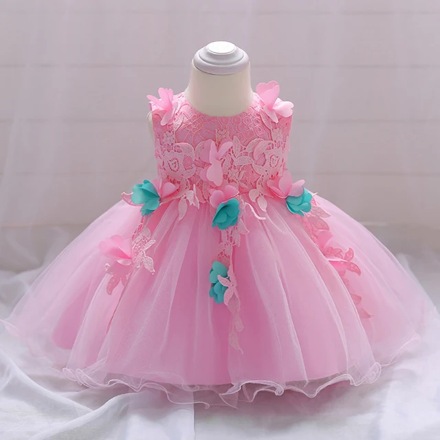 2018 Baby Dress Toddler Girl Christening Gown Pink Flower Princess 1st Birthday Newborn Party Wedding Dresses
2018 Baby Dress Toddler Girl Christening Gown Pink Flower Princess 1st Birthday Newborn Party Wedding Dresses