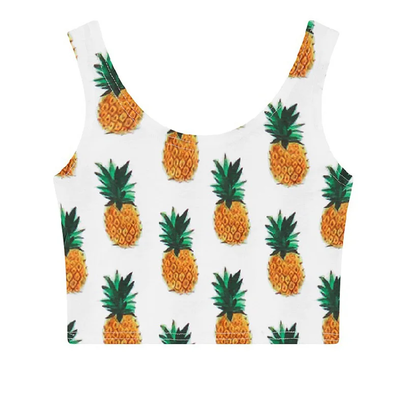 Pineapple Fruit Style Summer Casual Women Cami Tank Vest Sleeveless High Neck T-Shirt Cartoon Crop Top
Pineapple Fruit Style Summer Casual Women Cami Tank Vest Sleeveless High Neck T-Shirt Cartoon Crop Top