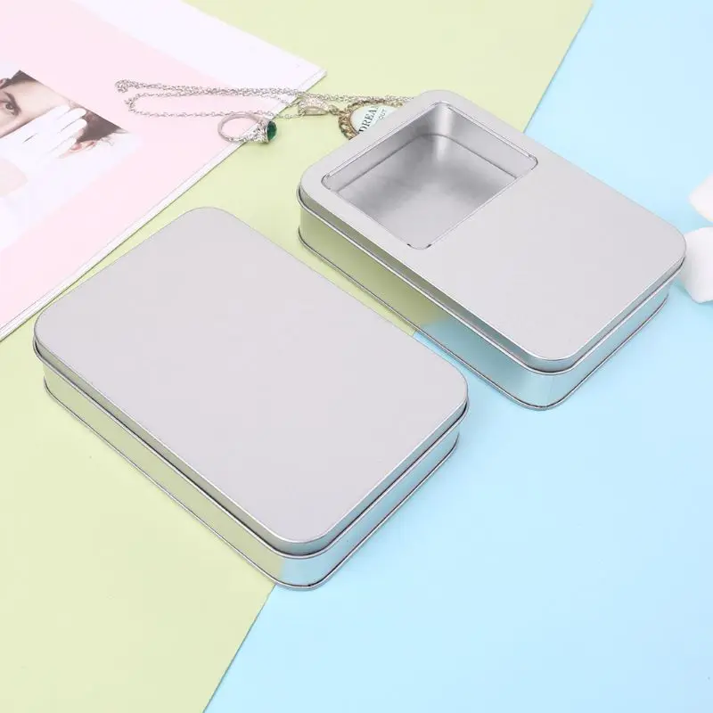 Metal Tin Silver Storage Box Case Organizer For Money Coin Candy Key Small Items Key Containers
Metal Tin Silver Storage Box Case Organizer For Money Coin Candy Key Small Items Key Containers