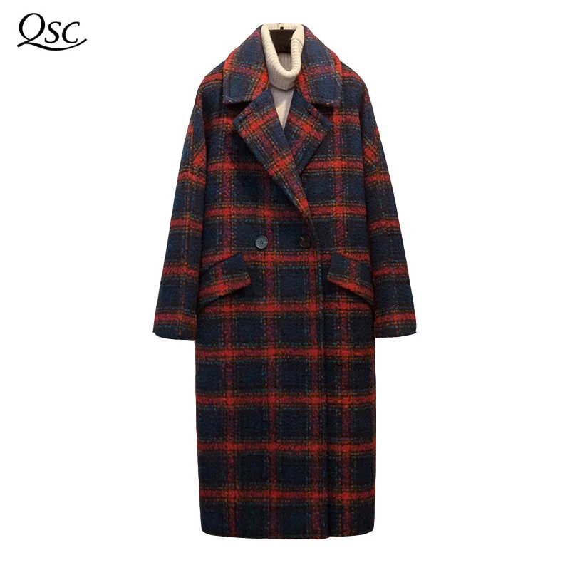 Winter Coat Women 2018 Fashion Long Double Breasted Coat Long Women's Cashmere Office Lady Wide Waisted Outwear Plaid Coats NZ30
Winter Coat Women 2018 Fashion Long Double Breasted Coat Long Women's Cashmere Office Lady Wide Waisted Outwear Plaid Coats NZ30