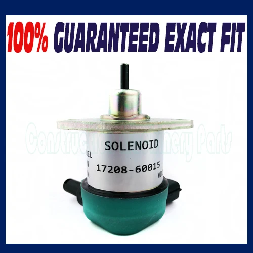 Fuel shut off solenoid for Kubota 17208-60015 17208-60010 17208-60016 17208-60017
Fuel shut off solenoid for Kubota 17208-60015 17208-60010 17208-60016 17208-60017