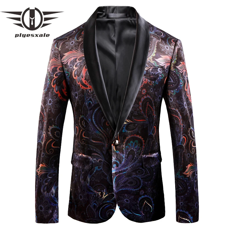 Plyesxale 2018 New Arrival Blazer Masculino Casual Jackets Shawl Collar Male Blazer Jacket Slim Fit Mens Printed Blazers Q158
Plyesxale 2018 New Arrival Blazer Masculino Casual Jackets Shawl Collar Male Blazer Jacket Slim Fit Mens Printed Blazers Q158