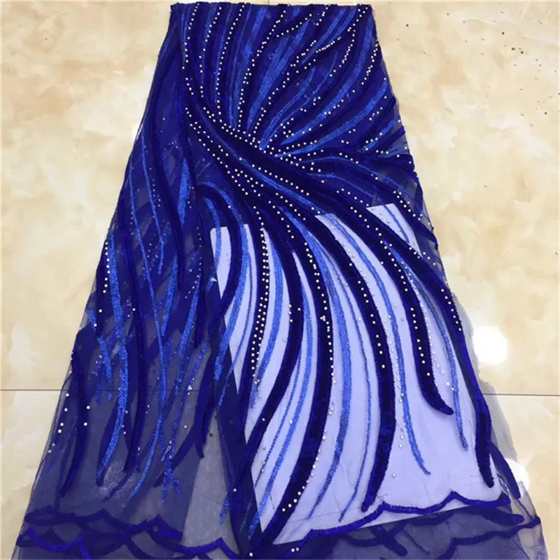 Royal Blue 2019 stones Latest Guipure Lace velvet Nigerian Embroidered Tulle Fabric High Quality African Lace Fabric For Dress
Royal Blue 2019 stones Latest Guipure Lace velvet Nigerian Embroidered Tulle Fabric High Quality African Lace Fabric For Dress