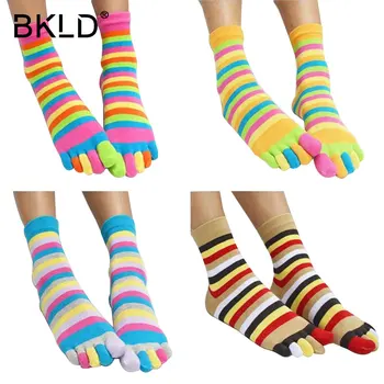 2018 New Fashion Women Funny Stripe Toe Socks Cotton Five Fingers Socks Casual Soft Socks With Toes Colorful Socks 5 color 35-39
2018 New Fashion Women Funny Stripe Toe Socks Cotton Five Fingers Socks Casual Soft Socks With Toes Colorful Socks 5 color 35-39