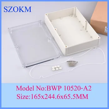 4 pcs/lot project enclosure plastic electronic enclosure plastic enclosures for electronics 165x244.5x65.5mm
4 pcs/lot project enclosure plastic electronic enclosure plastic enclosures for electronics 165x244.5x65.5mm