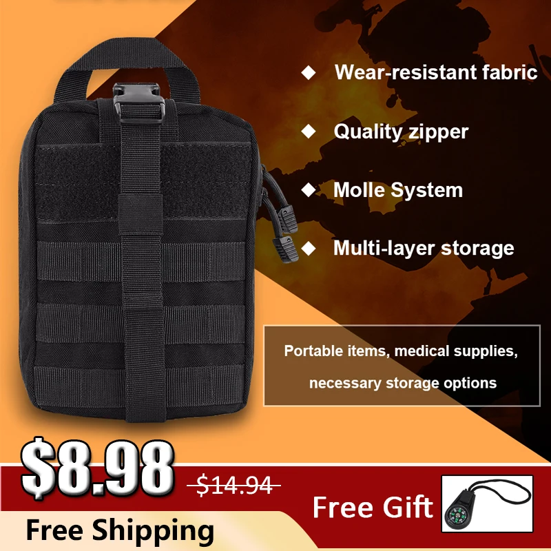 Outdoor First Aid Emergency Pouch Tactical Kit Nylon Medical Pouch Survival Medicine Case EDC Patch Bag Utility Travel Camping
Outdoor First Aid Emergency Pouch Tactical Kit Nylon Medical Pouch Survival Medicine Case EDC Patch Bag Utility Travel Camping