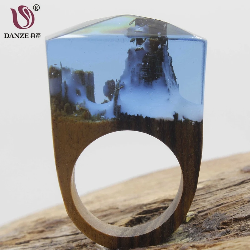DANZE Beauty Magic Womens Wood Resin Rings Handmade Forest Mountain Wooden Finger Bands For Wedding Drop Shipping Jewelry
DANZE Beauty Magic Womens Wood Resin Rings Handmade Forest Mountain Wooden Finger Bands For Wedding Drop Shipping Jewelry