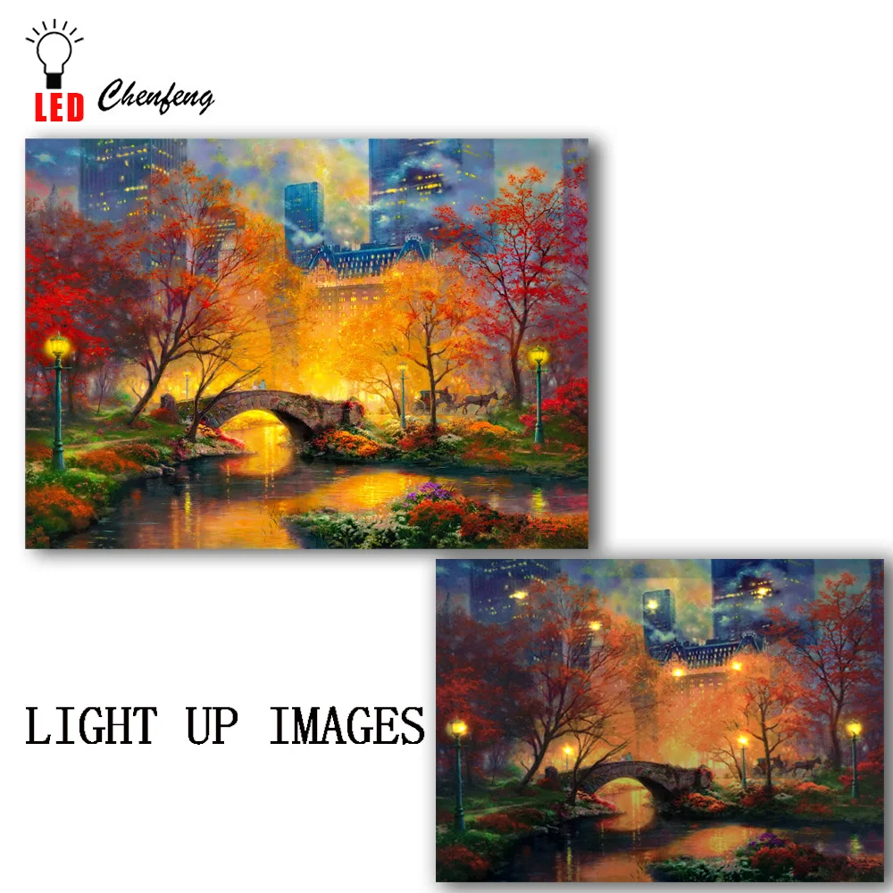 Lighted led canvas print Autumn in New York cityscape oil painting wall picture canvas wall art poster and print home decor gift
Lighted led canvas print Autumn in New York cityscape oil painting wall picture canvas wall art poster and print home decor gift