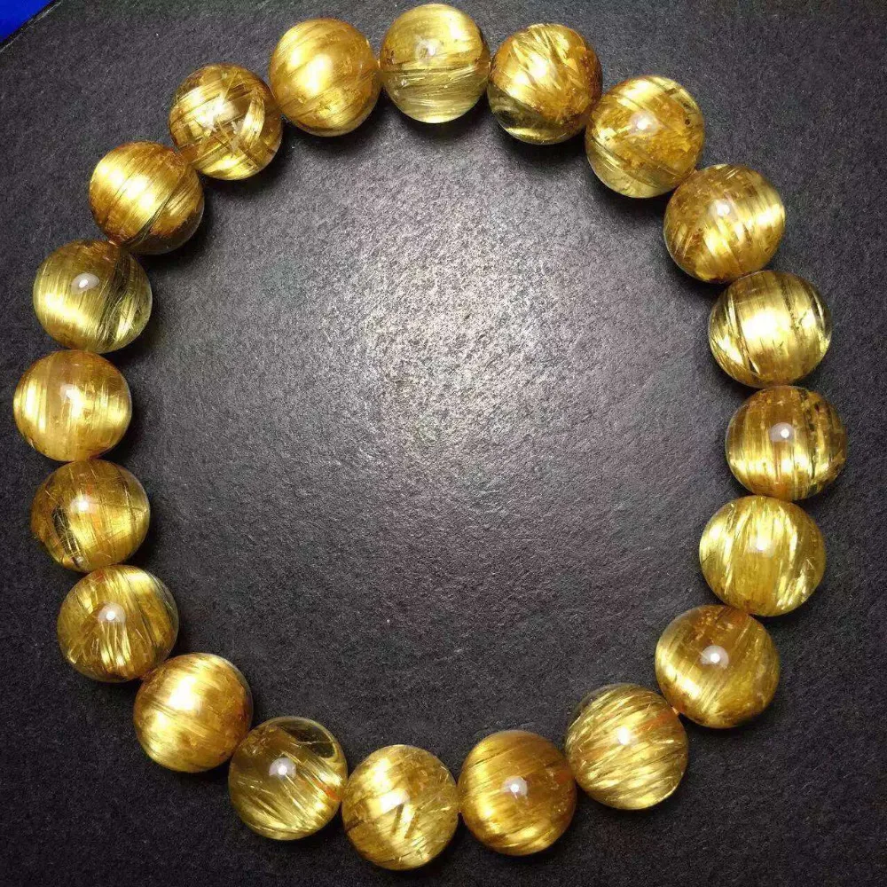10.5mm 100% Natural Brazil Gold Rutilated Titanium Quartz Crystal Woman Man Wealthy Round Beads Bracelet Jewelry Bangle AAAAAA
10.5mm 100% Natural Brazil Gold Rutilated Titanium Quartz Crystal Woman Man Wealthy Round Beads Bracelet Jewelry Bangle AAAAAA