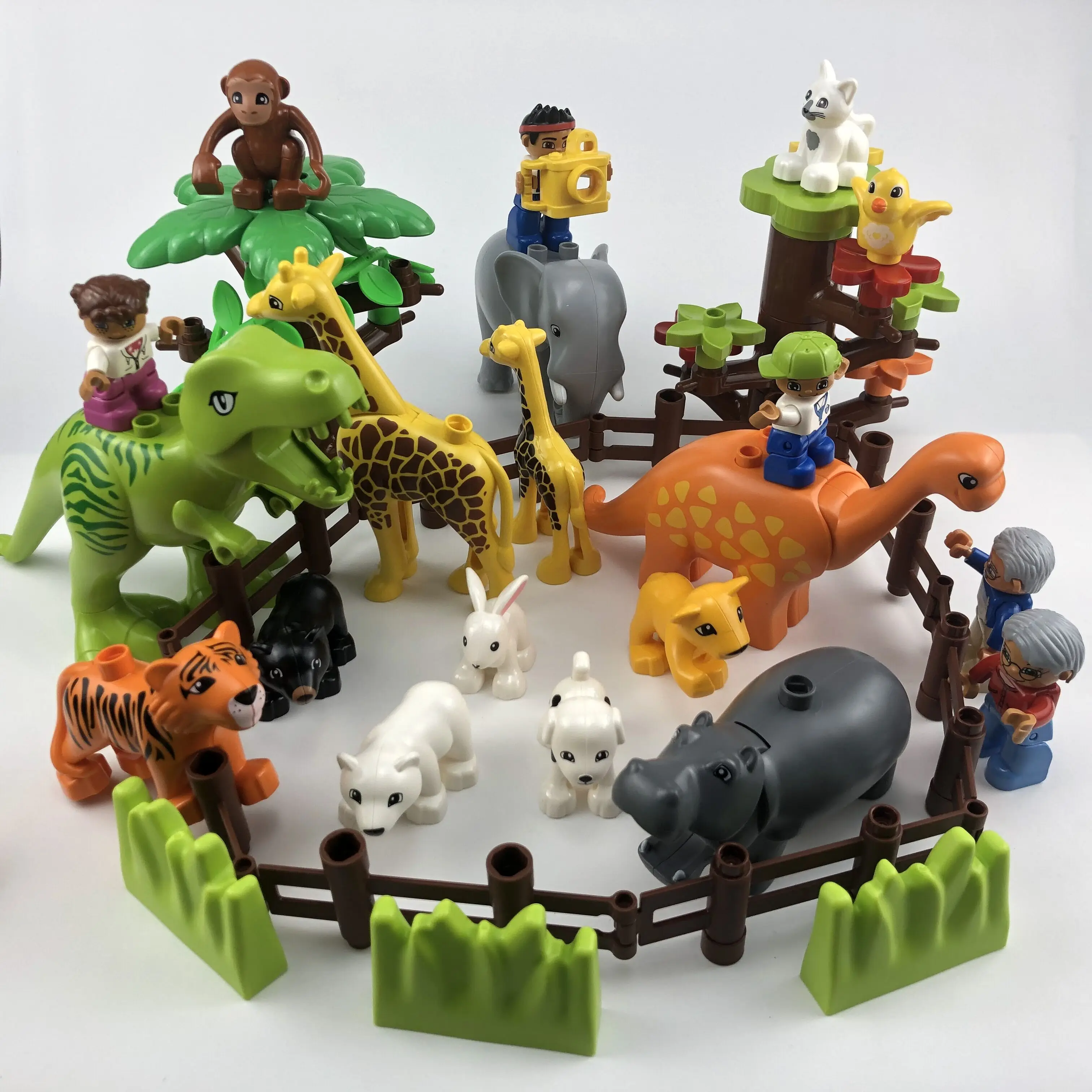 Legoing Duplo Animals Zoo Sheep Monkey Dog Beer Rabbit Bird Building Blocks Toys for Children Compatible Duplo Legoing Figures
Legoing Duplo Animals Zoo Sheep Monkey Dog Beer Rabbit Bird Building Blocks Toys for Children Compatible Duplo Legoing Figures