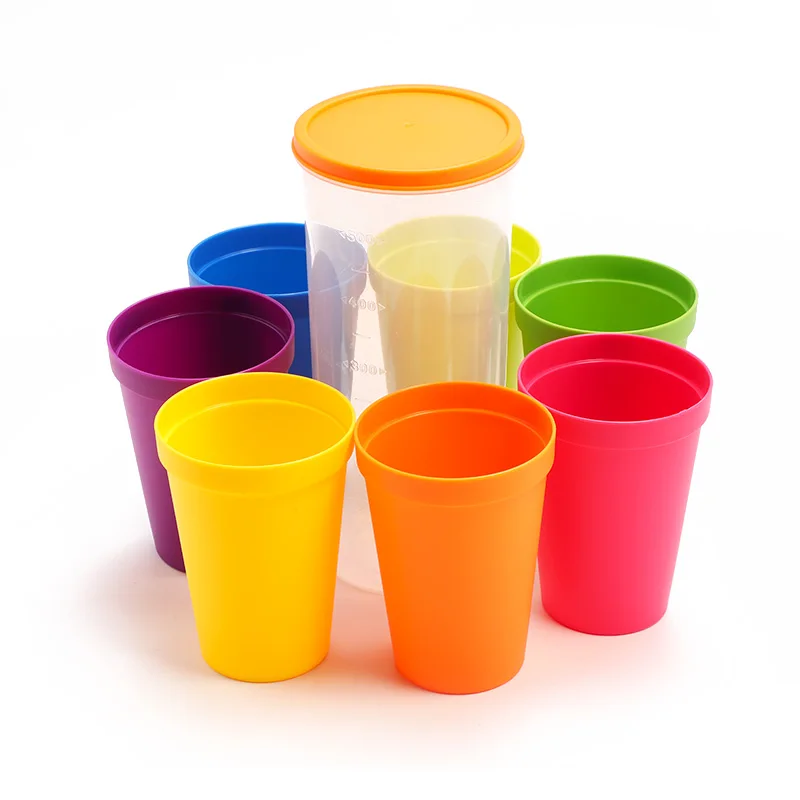7pcs Color Plastic Cup Portable Rainbow Set Picnic Cup Travel Coffee Household Cup Random Color
7pcs Color Plastic Cup Portable Rainbow Set Picnic Cup Travel Coffee Household Cup Random Color