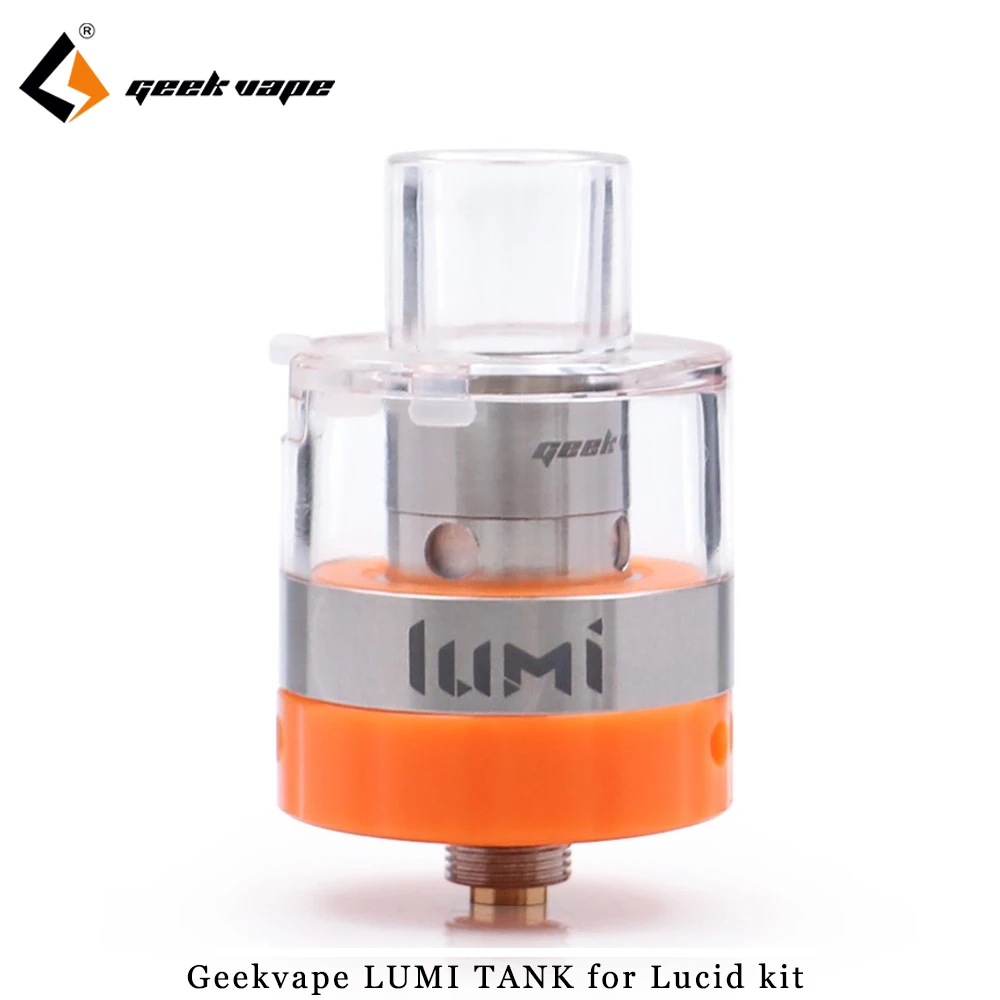 Original Geekvape Lumi Sub Ohm Tank 2/4 ml pre-coiled mesh tank 24mm Vape Atomizer Top refill MTL E cigarette Tank for Lucid Kit
Original Geekvape Lumi Sub Ohm Tank 2/4 ml pre-coiled mesh tank 24mm Vape Atomizer Top refill MTL E cigarette Tank for Lucid Kit