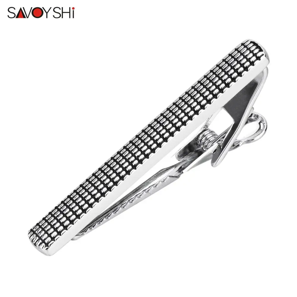 SAVOYSHI Fashion Simple Metal Tie Clip for Mens Tie bar pin Black Enamel Business Necktie Tie Clasp Men Jewelry Free carving 
SAVOYSHI Fashion Simple Metal Tie Clip for Mens Tie bar pin Black Enamel Business Necktie Tie Clasp Men Jewelry Free carving
