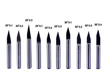 5Pcs 1/8" 3.175mm 25 degree 0.2mm Tungsten Carbide Engraving Bits
5Pcs 1/8" 3.175mm 25 degree 0.2mm Tungsten Carbide Engraving Bits