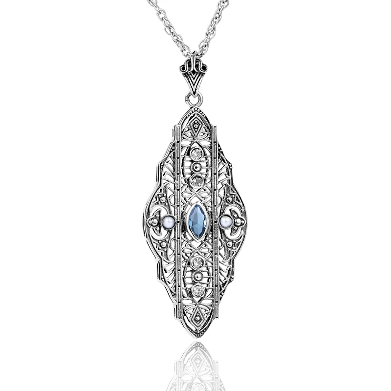 Vintage Women Necklace Pendants 925 Silver Hollowed Flower Baroque Jewelry Lab Precious Stone Natural Pearl Charm Party Pendant
Vintage Women Necklace Pendants 925 Silver Hollowed Flower Baroque Jewelry Lab Precious Stone Natural Pearl Charm Party Pendant