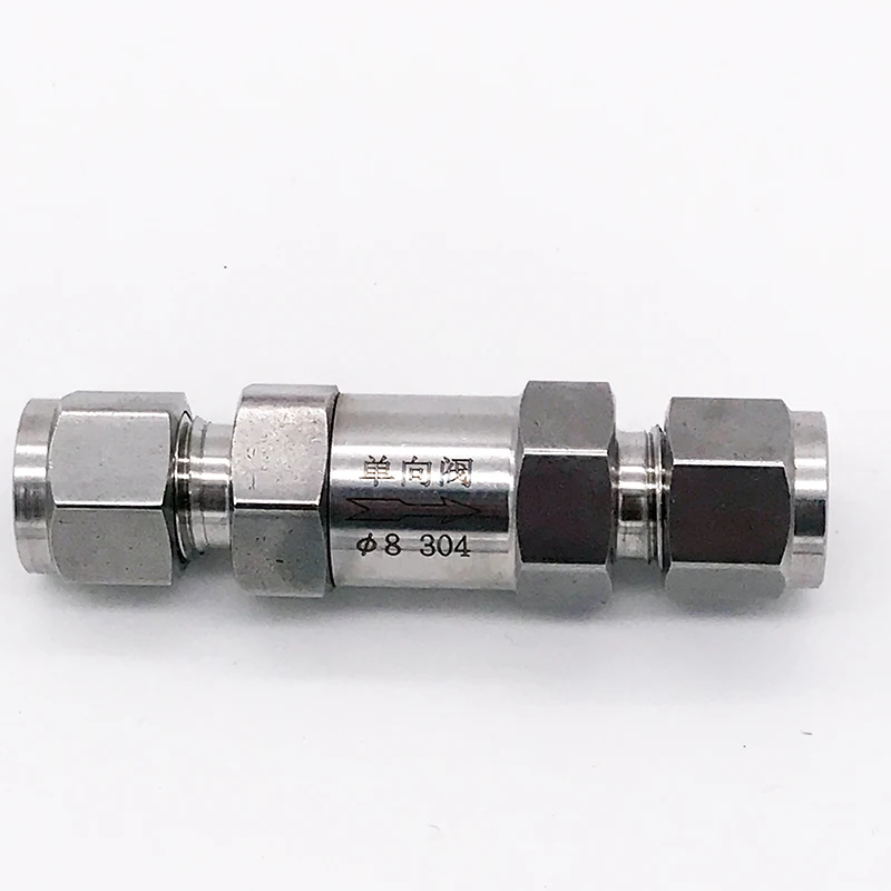 GOGO check valve 3 6 8 10 12 mm 1/8" 1/4" 3/8" 1/2" hard tube SS304 stainless steel high pressure acid-proof one-way valve
GOGO check valve 3 6 8 10 12 mm 1/8" 1/4" 3/8" 1/2" hard tube SS304 stainless steel high pressure acid-proof one-way valve